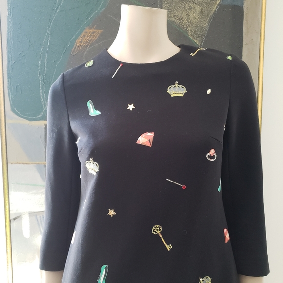 Ochirly | Mini Dress with Ruffle Hem and Embellishments - Picture 3 of 8